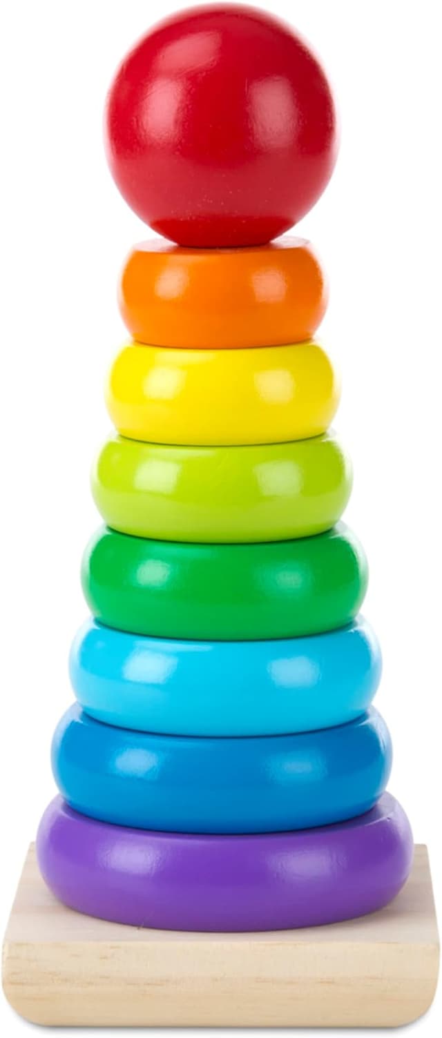 Melissa & Doug Wooden Stacking Rainbow