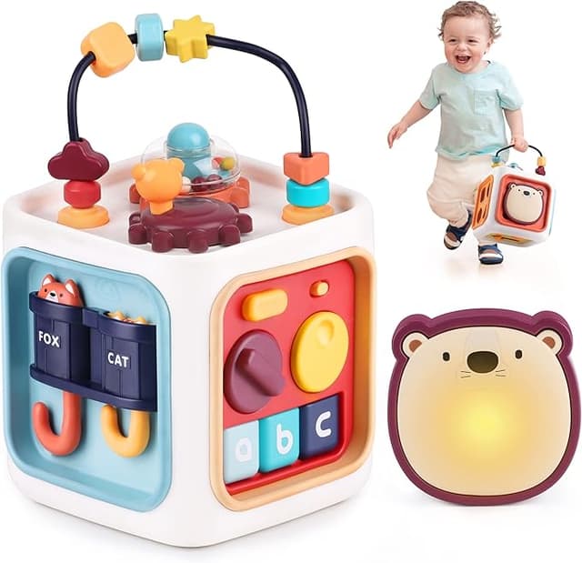 iPlay, iLearn Wooden Activity Cube